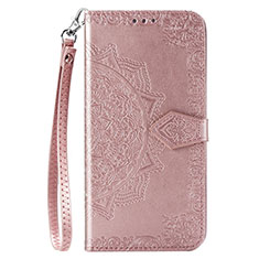 Custodia Portafoglio In Pelle Cover con Supporto L18 per Huawei P40 Lite E Oro Rosa