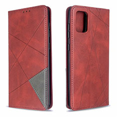 Custodia Portafoglio In Pelle Cover con Supporto L18 per Samsung Galaxy A71 4G A715 Rosso