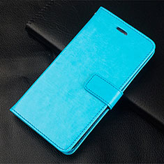 Custodia Portafoglio In Pelle Cover con Supporto L20 per Huawei Honor 30S Cielo Blu