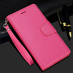 Custodia Portafoglio In Pelle Cover con Supporto L24 per Samsung Galaxy A41 Rosa Caldo
