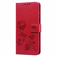 Custodia Portafoglio In Pelle Cover con Supporto L24 per Samsung Galaxy A71 5G Rosso