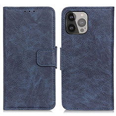 Custodia Portafoglio In Pelle Cover con Supporto L27 per Apple iPhone 14 Pro Blu