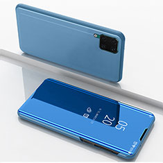 Custodia Portafoglio In Pelle Cover con Supporto Laterale Specchio Cover L02 per Huawei Nova 6 SE Cielo Blu