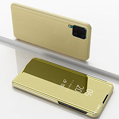 Custodia Portafoglio In Pelle Cover con Supporto Laterale Specchio Cover L02 per Huawei Nova 7i Oro