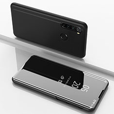 Custodia Portafoglio In Pelle Cover con Supporto Laterale Specchio Cover M01 per Xiaomi Redmi Note 8 (2021) Nero