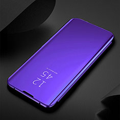 Custodia Portafoglio In Pelle Cover con Supporto Laterale Specchio Cover M03 per Samsung Galaxy S20 Ultra 5G Viola