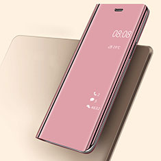 Custodia Portafoglio In Pelle Cover con Supporto Laterale Specchio Cover per Huawei P20 Oro Rosa