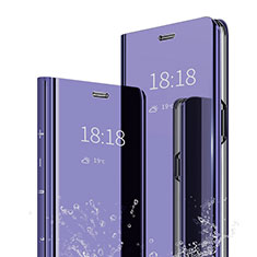 Custodia Portafoglio In Pelle Cover con Supporto Laterale Specchio Cover per Xiaomi Mi 9 SE Viola