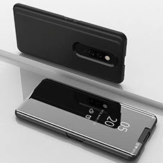 Custodia Portafoglio In Pelle Cover con Supporto Laterale Specchio Cover per Xiaomi Redmi K20 Nero