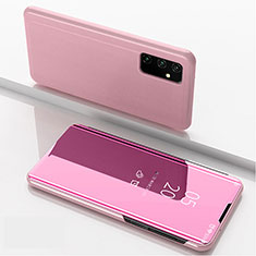 Custodia Portafoglio In Pelle Cover con Supporto Laterale Specchio Cover ZL1 per Samsung Galaxy A05s Oro Rosa