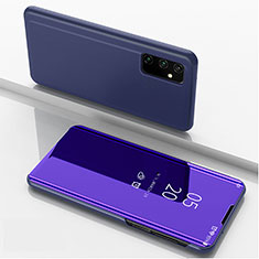 Custodia Portafoglio In Pelle Cover con Supporto Laterale Specchio Cover ZL1 per Samsung Galaxy A05s Viola