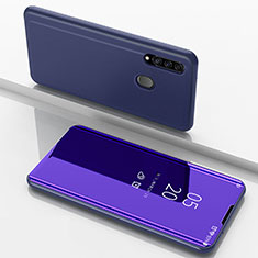 Custodia Portafoglio In Pelle Cover con Supporto Laterale Specchio Cover ZL1 per Samsung Galaxy A20s Viola