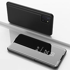 Custodia Portafoglio In Pelle Cover con Supporto Laterale Specchio Cover ZL1 per Samsung Galaxy Note 10 Lite Nero