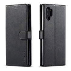 Custodia Portafoglio In Pelle Cover con Supporto LC1 per Samsung Galaxy M32 5G Nero