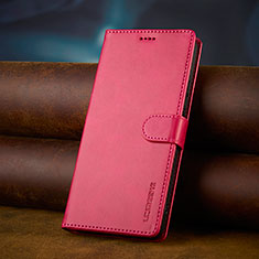 Custodia Portafoglio In Pelle Cover con Supporto LC2 per Xiaomi Redmi 13C Rosa Caldo