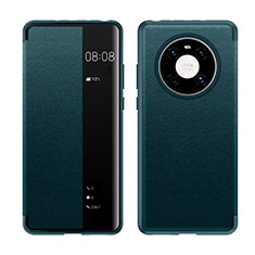Custodia Portafoglio In Pelle Cover con Supporto LF1 per Huawei Mate 40 Pro Verde