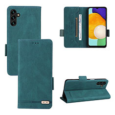 Custodia Portafoglio In Pelle Cover con Supporto LZ3 per Samsung Galaxy A04s Verde