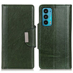 Custodia Portafoglio In Pelle Cover con Supporto M01L per Motorola Moto Edge Lite 5G Verde
