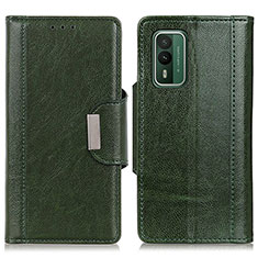 Custodia Portafoglio In Pelle Cover con Supporto M01L per Nokia XR21 Verde