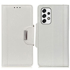Custodia Portafoglio In Pelle Cover con Supporto M01L per Samsung Galaxy A53 5G Bianco