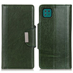Custodia Portafoglio In Pelle Cover con Supporto M01L per Samsung Galaxy F42 5G Verde