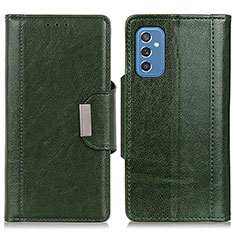 Custodia Portafoglio In Pelle Cover con Supporto M01L per Samsung Galaxy M52 5G Verde
