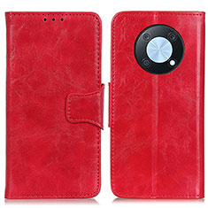 Custodia Portafoglio In Pelle Cover con Supporto M02L per Huawei Enjoy 50 Pro Rosso