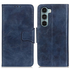 Custodia Portafoglio In Pelle Cover con Supporto M02L per Motorola Moto Edge S30 5G Blu