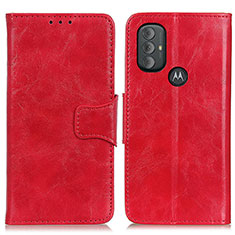 Custodia Portafoglio In Pelle Cover con Supporto M02L per Motorola Moto G Play (2023) Rosso
