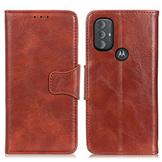 Custodia Portafoglio In Pelle Cover con Supporto M02L per Motorola Moto G Power (2022) Marrone