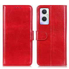 Custodia Portafoglio In Pelle Cover con Supporto M02L per OnePlus Nord N20 5G Rosso