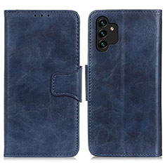 Custodia Portafoglio In Pelle Cover con Supporto M02L per Samsung Galaxy A04s Blu
