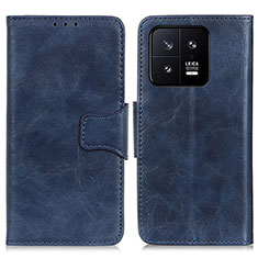 Custodia Portafoglio In Pelle Cover con Supporto M02L per Xiaomi Mi 13 Pro 5G Blu