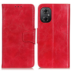 Custodia Portafoglio In Pelle Cover con Supporto M02L per Xiaomi Poco M4 5G Rosso