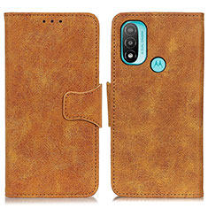 Custodia Portafoglio In Pelle Cover con Supporto M03L per Motorola Moto E20 Khaki