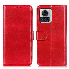 Custodia Portafoglio In Pelle Cover con Supporto M03L per Motorola Moto Edge 30 Ultra 5G Rosso