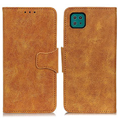 Custodia Portafoglio In Pelle Cover con Supporto M03L per Samsung Galaxy A22 5G Khaki