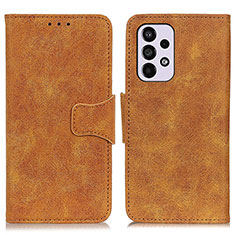 Custodia Portafoglio In Pelle Cover con Supporto M03L per Samsung Galaxy A33 5G Khaki