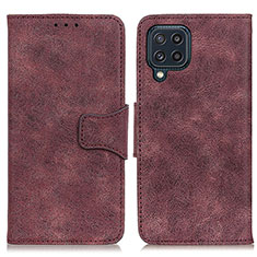 Custodia Portafoglio In Pelle Cover con Supporto M03L per Samsung Galaxy M32 4G Viola