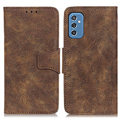 Custodia Portafoglio In Pelle Cover con Supporto M03L per Samsung Galaxy M52 5G Marrone