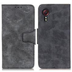 Custodia Portafoglio In Pelle Cover con Supporto M03L per Samsung Galaxy XCover 5 SM-G525F Nero