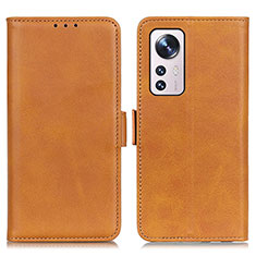 Custodia Portafoglio In Pelle Cover con Supporto M03L per Xiaomi Mi 12 5G Khaki