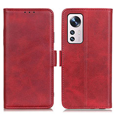 Custodia Portafoglio In Pelle Cover con Supporto M03L per Xiaomi Mi 12 5G Rosso