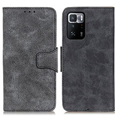 Custodia Portafoglio In Pelle Cover con Supporto M03L per Xiaomi Redmi Note 10 Pro 5G Nero