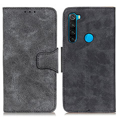 Custodia Portafoglio In Pelle Cover con Supporto M03L per Xiaomi Redmi Note 8 (2021) Nero