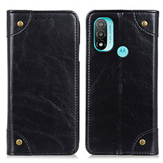 Custodia Portafoglio In Pelle Cover con Supporto M04L per Motorola Moto E20 Nero