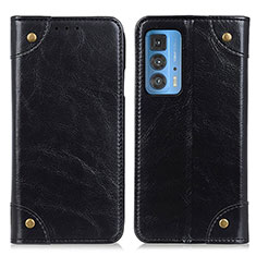 Custodia Portafoglio In Pelle Cover con Supporto M04L per Motorola Moto Edge S Pro 5G Nero