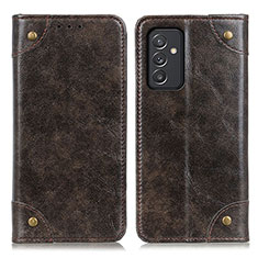 Custodia Portafoglio In Pelle Cover con Supporto M04L per Samsung Galaxy Quantum2 5G Bronze