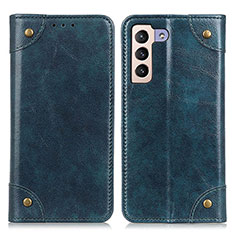 Custodia Portafoglio In Pelle Cover con Supporto M04L per Samsung Galaxy S21 FE 5G Blu
