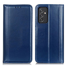 Custodia Portafoglio In Pelle Cover con Supporto M05L per Samsung Galaxy A15 5G Blu